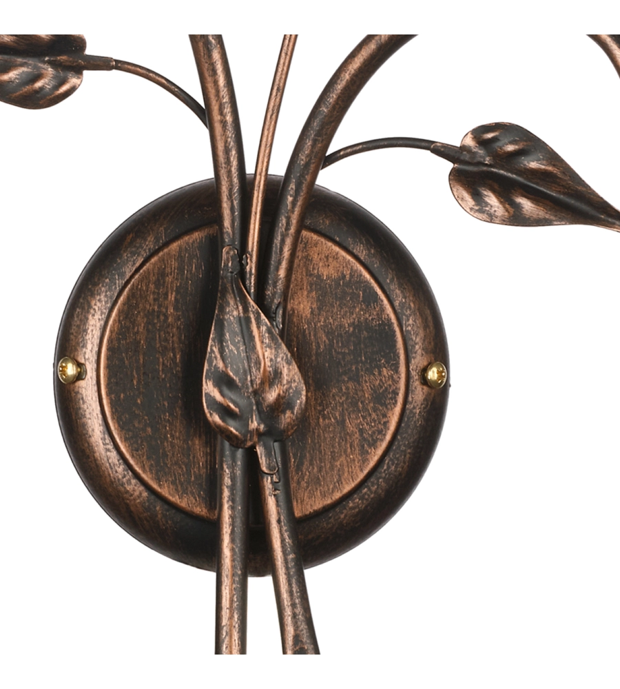 APPLIQUE 2 LUCI ONLI "LILIANA" BRONZO E14